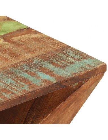 Tavolino 35x35x55 cm in Legno Massello di Recupero