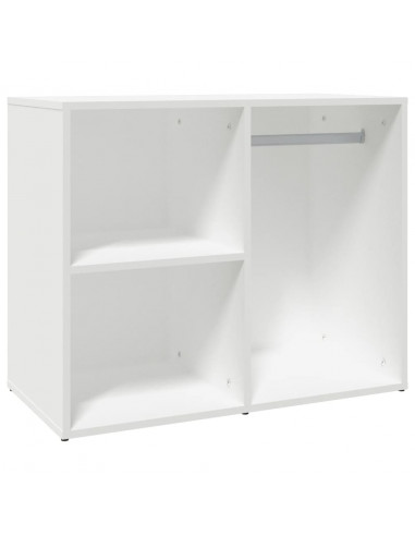 Armadietto per Cosmetici Bianco 80x40x65 cm Legno Multistrato