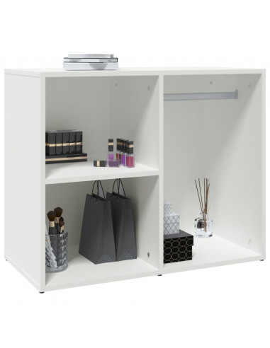 Armadietto per Cosmetici Bianco 80x40x65 cm Legno Multistrato