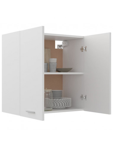 Mobile Pensile Bianco 60x31x60 cm in Legno Multistrato