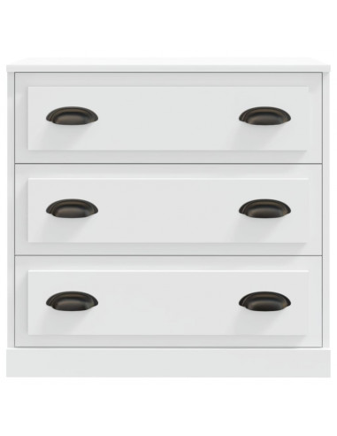 Credenza Bianca 70x35,5x67,5 cm in Legno Multistrato