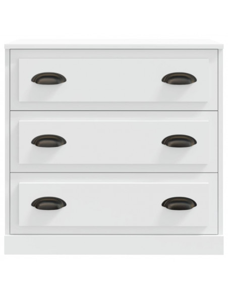 Credenza Bianca 70x35,5x67,5 cm in Legno Multistrato