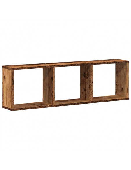 Mobile a Parete 100x16x30 cm Legno Antico in Legno Multistrato