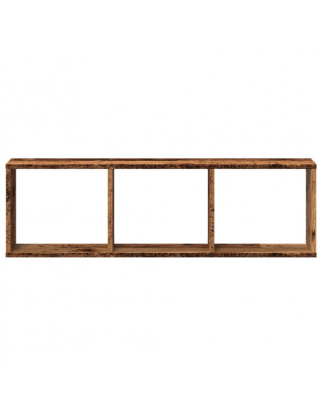 Mobile a Parete 100x16x30 cm Legno Antico in Legno Multistrato