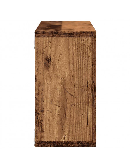 Mobile a Parete 100x16x30 cm Legno Antico in Legno Multistrato