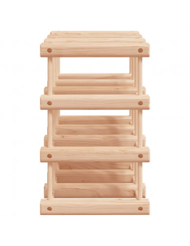 Portabottiglie Vino 12 Bottiglie 36x23x36cm Legno Massello Pino