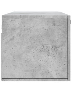 Mobile a Parete Grigio Cemento 100x36,5x35 cm Legno Multistrato 2