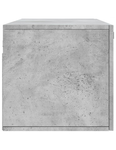 Mobile a Parete Grigio Cemento 100x36,5x35 cm Legno Multistrato