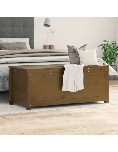 Contenitore Portaoggetti Miele 110x50x45,5cm Massello di Pino