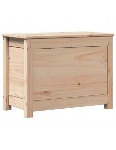 Contenitore Portaoggetti 60x32x45,5 cm Legno Massello Pino 2