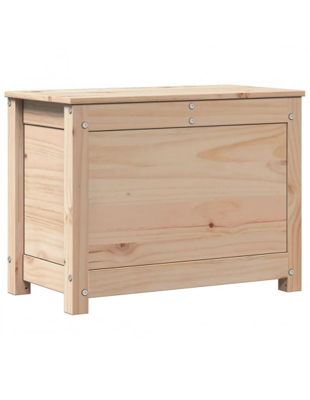Contenitore Portaoggetti 60x32x45,5 cm Legno Massello Pino