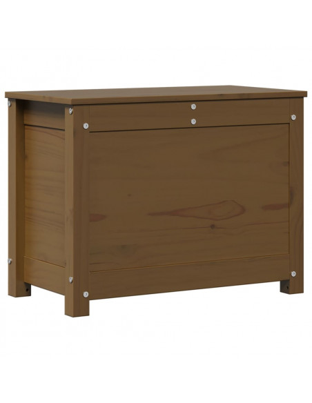 Contenitore Portaoggetti Miele 60x32x45,5cm Legno Massello Pino