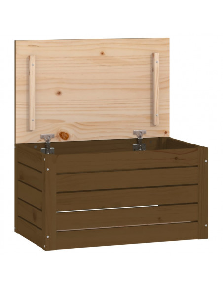 Contenitore Portaoggetti Miele 59,5x36,5x33cm Massello di Pino