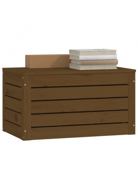 Contenitore Portaoggetti Miele 59,5x36,5x33cm Massello di Pino