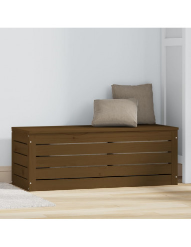 Contenitore Portaoggetti Miele 89x36,5x33cm Legno Massello Pino