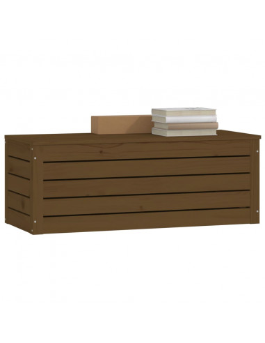 Contenitore Portaoggetti Miele 89x36,5x33cm Legno Massello Pino