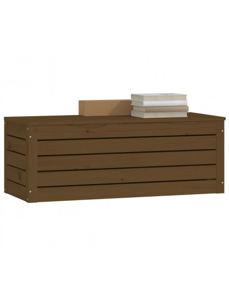 Contenitore Portaoggetti Miele 89x36,5x33cm Legno Massello Pino