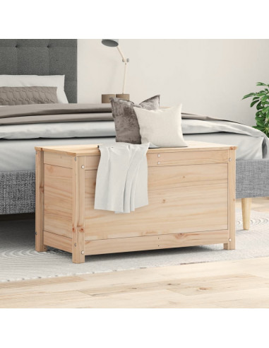 Contenitore Portaoggetti 80x40x45,5cm Legno Massello Pino