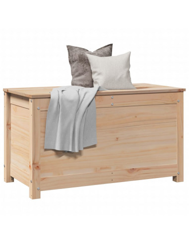 Contenitore Portaoggetti 80x40x45,5cm Legno Massello Pino