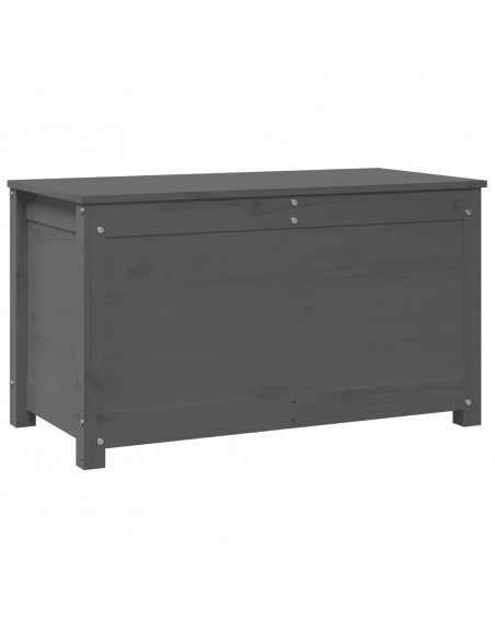 Contenitore Portaoggetti Grigio 80x40x45,5cm Massello di Pino