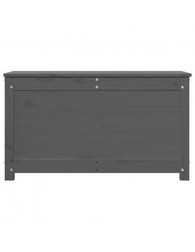 Contenitore Portaoggetti Grigio 80x40x45,5cm Massello di Pino