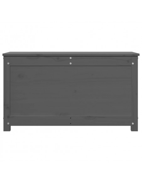 Contenitore Portaoggetti Grigio 80x40x45,5cm Massello di Pino