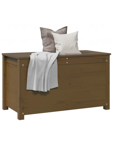 Contenitore Portaoggetti Miele 80x40x45,5cm Legno Massello Pino