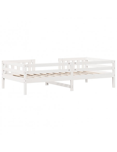 Giroletto Bianco 90x200 cm in Legno Massello di Pino