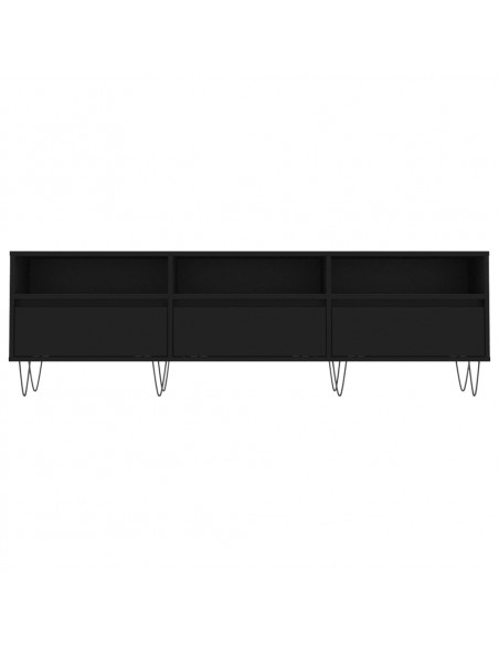 Mobile Porta TV Nero 150x30x44,5 cm in Legno Multistrato