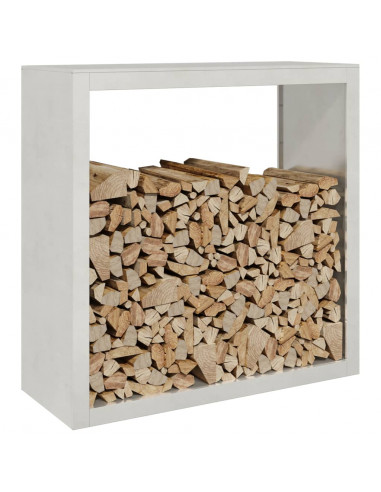 Rastrelliera per Legna da Ardere 100x40x100 cm in Acciaio Inox