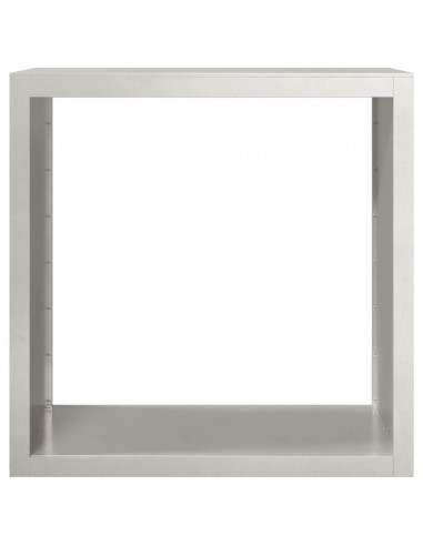 Rastrelliera per Legna da Ardere 100x40x100 cm in Acciaio Inox