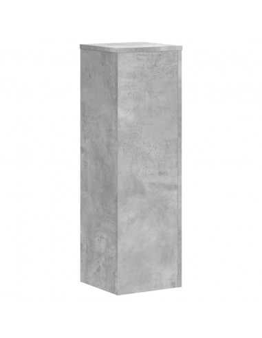 Supporti per Piante 2 pz Grigio 25x25x80 cm Legno Multistrato