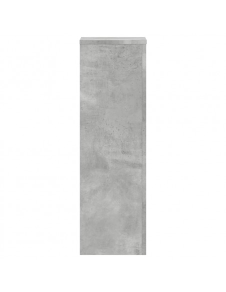 Supporti per Piante 2 pz Grigio 25x25x80 cm Legno Multistrato