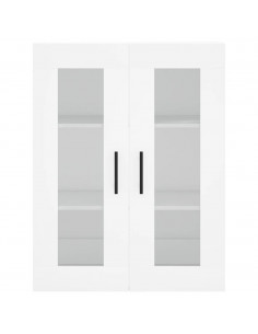 Mobile a Parete Bianco 69,5x34x90 cm 2