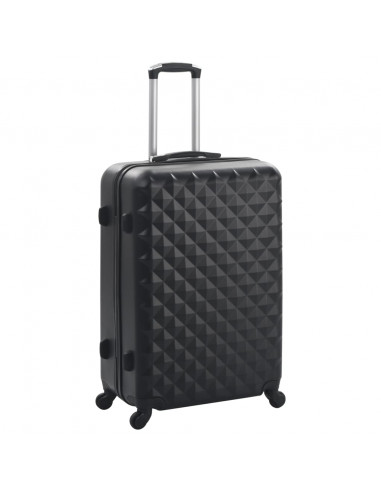 Set Trolley a Custodia Rigida 3 pz Nero in ABS