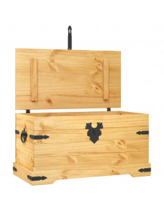 Cassapanca in Pino Messicano Corona Range 91x49,5x47 cm 2