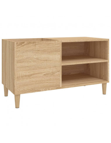 Mobile Porta Dischi Rovere Sonoma 84,5x38x48 Legno Multistrato