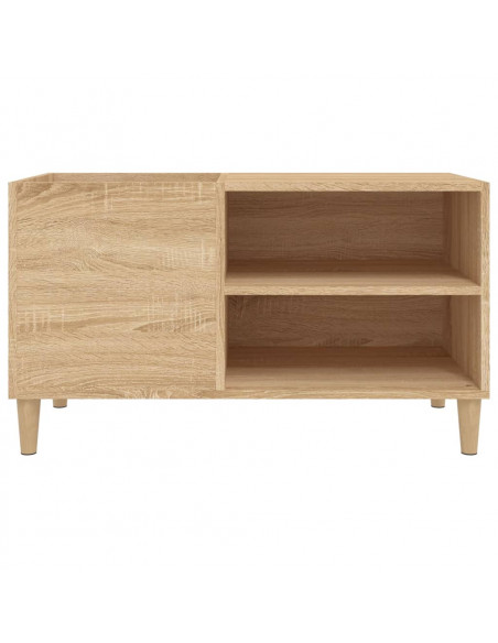 Mobile Porta Dischi Rovere Sonoma 84,5x38x48 Legno Multistrato