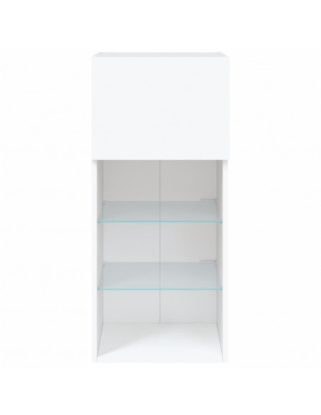 Mobile TV con Luci LED Bianco 40,5x30x90 cm