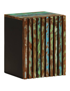 Mobile da Bagno a Parete 38x34x48cm in Legno Massello di Acacia 2