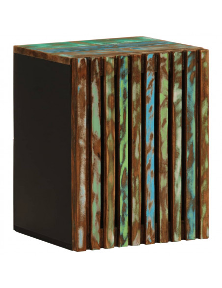 Mobile da Bagno a Parete 38x34x48cm in Legno Massello di Acacia