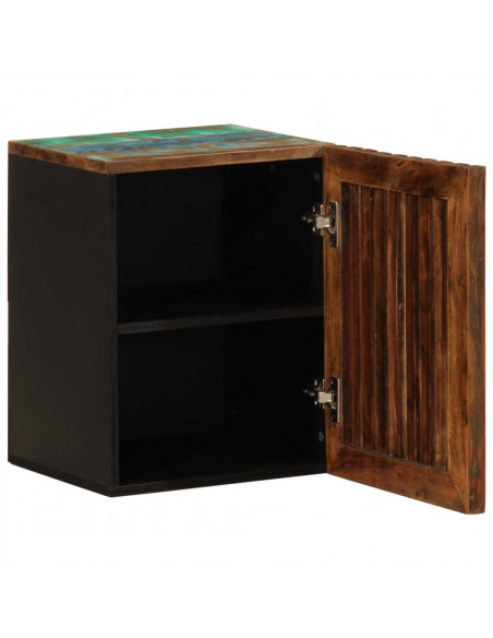 Mobile da Bagno a Parete 38x34x48cm in Legno Massello di Acacia