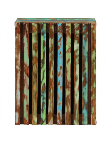 Mobile da Bagno a Parete 38x34x48cm in Legno Massello di Acacia