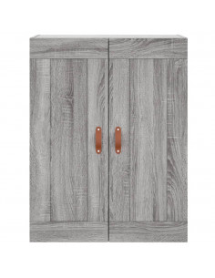 Mobile a Parete Grigio Sonoma 69,5x34x90 cm Legno Multistrato 2
