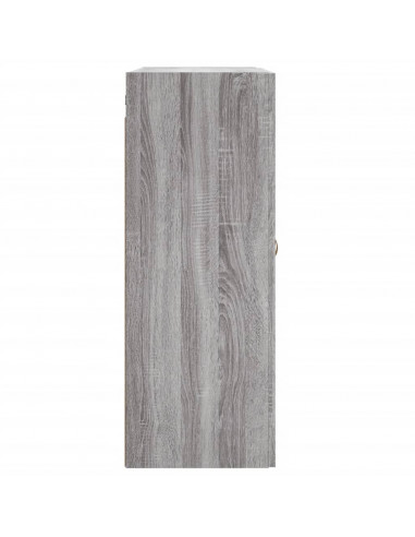 Mobile a Parete Grigio Sonoma 69,5x34x90 cm Legno Multistrato