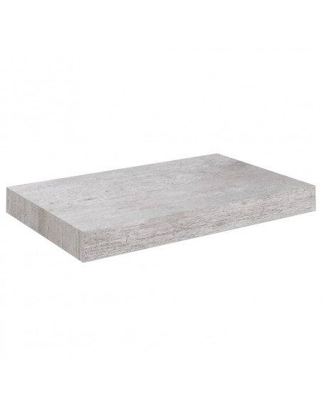Scaffale a Parete Grigio Cemento 23x23,5x3,8 cm in MDF