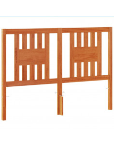 Testiera Marrone Cera 140 cm in Legno Massello di Pino 2