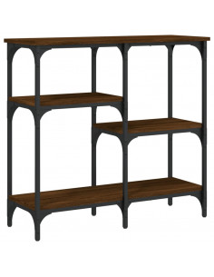 Tavolino Consolle Rovere Marrone 80x29x75 cm Legno Multistrato 2