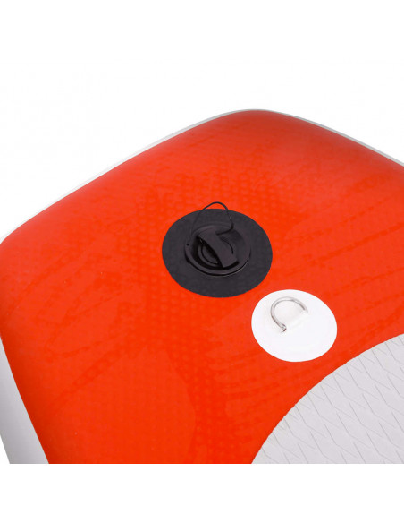Set Tavola da SUP Gonfiabile Rosso 360x81x10 cm