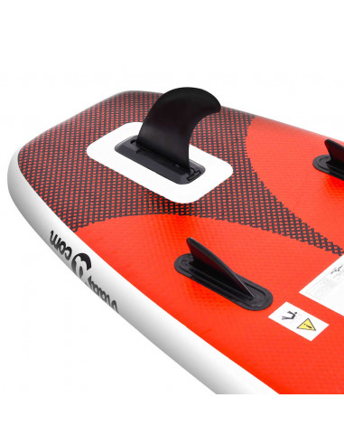 Set Tavola da SUP Gonfiabile Rosso 360x81x10 cm